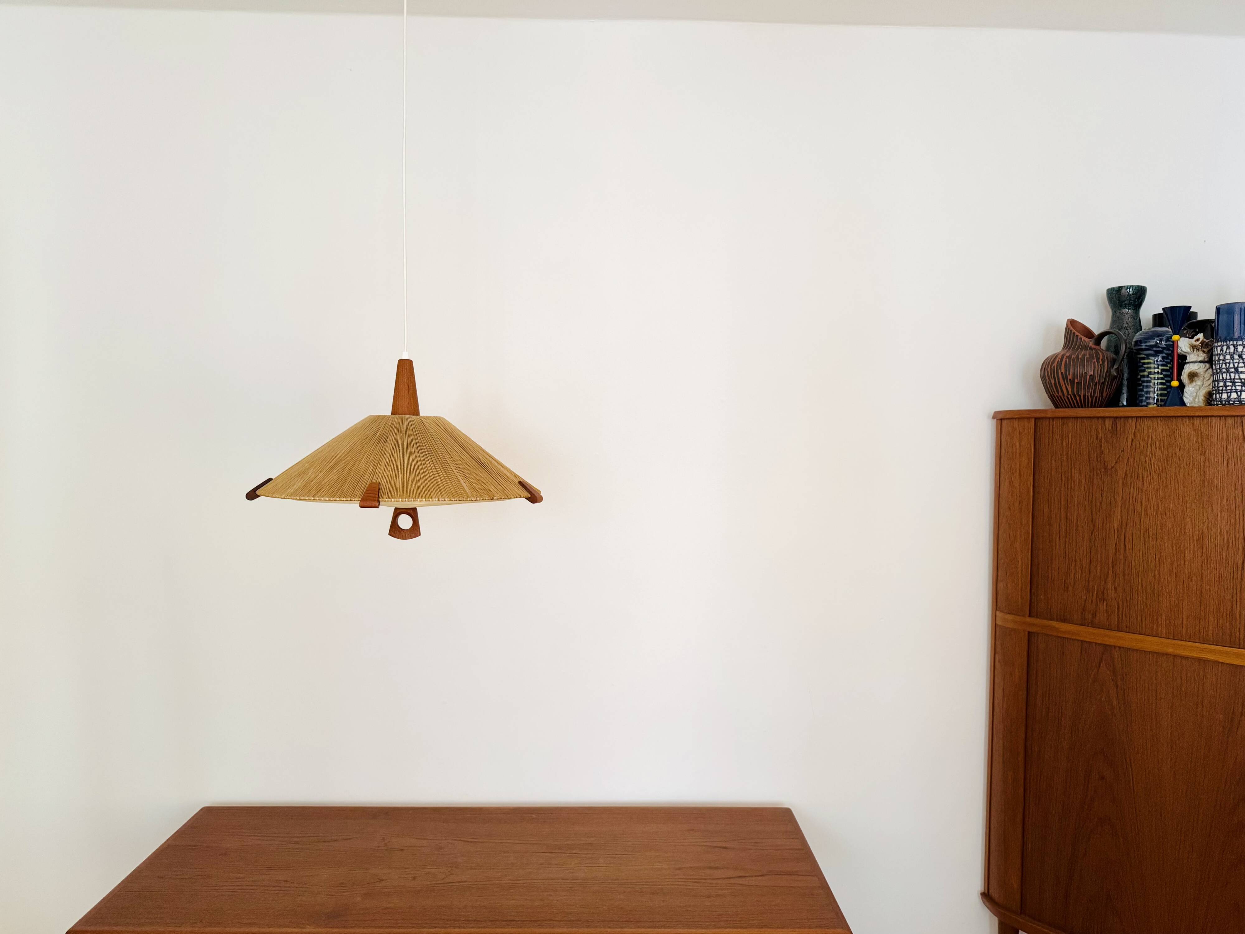 Suspension en sisal et teck par Temde