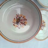 6 Creil Montereau dessert plates