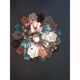 Lustre multicolore en verre de murano « tronchi » d50