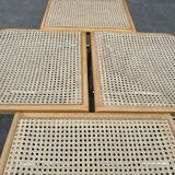 Set of 4 chairs model Cesca B32 designed by Marcel Breuer design