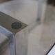 Table basse verre fumé 70's