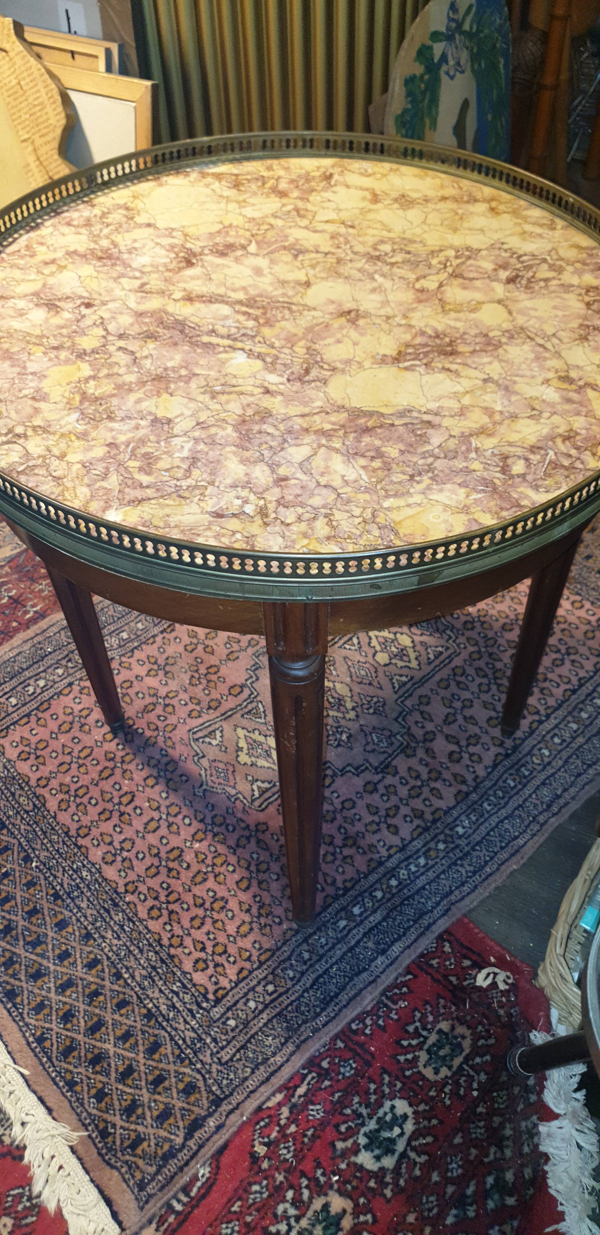 Coffee Table Bouillotte Style Louis XVI