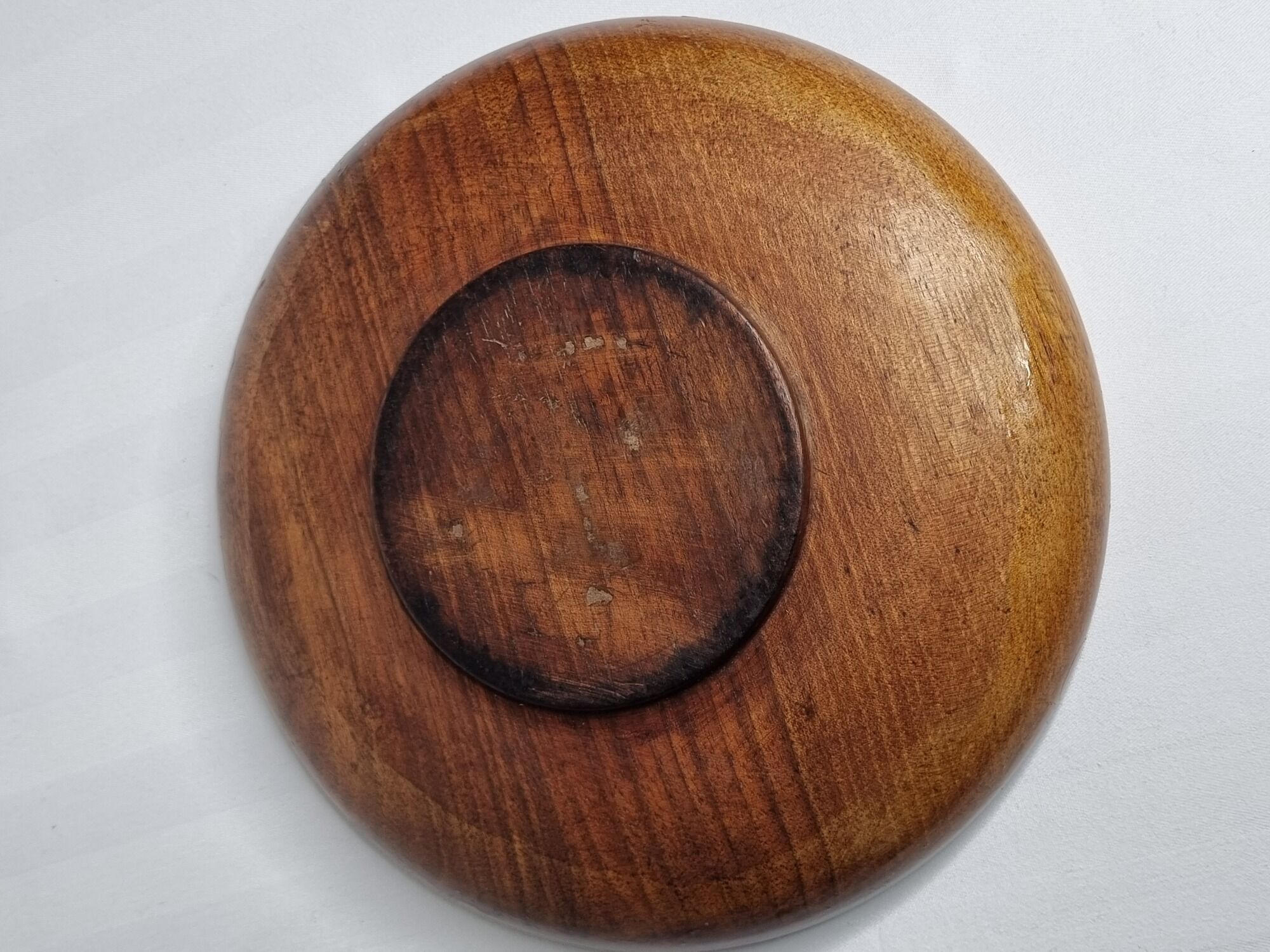 Decorative wooden and marquetry dish by charles spindler, 1920-30