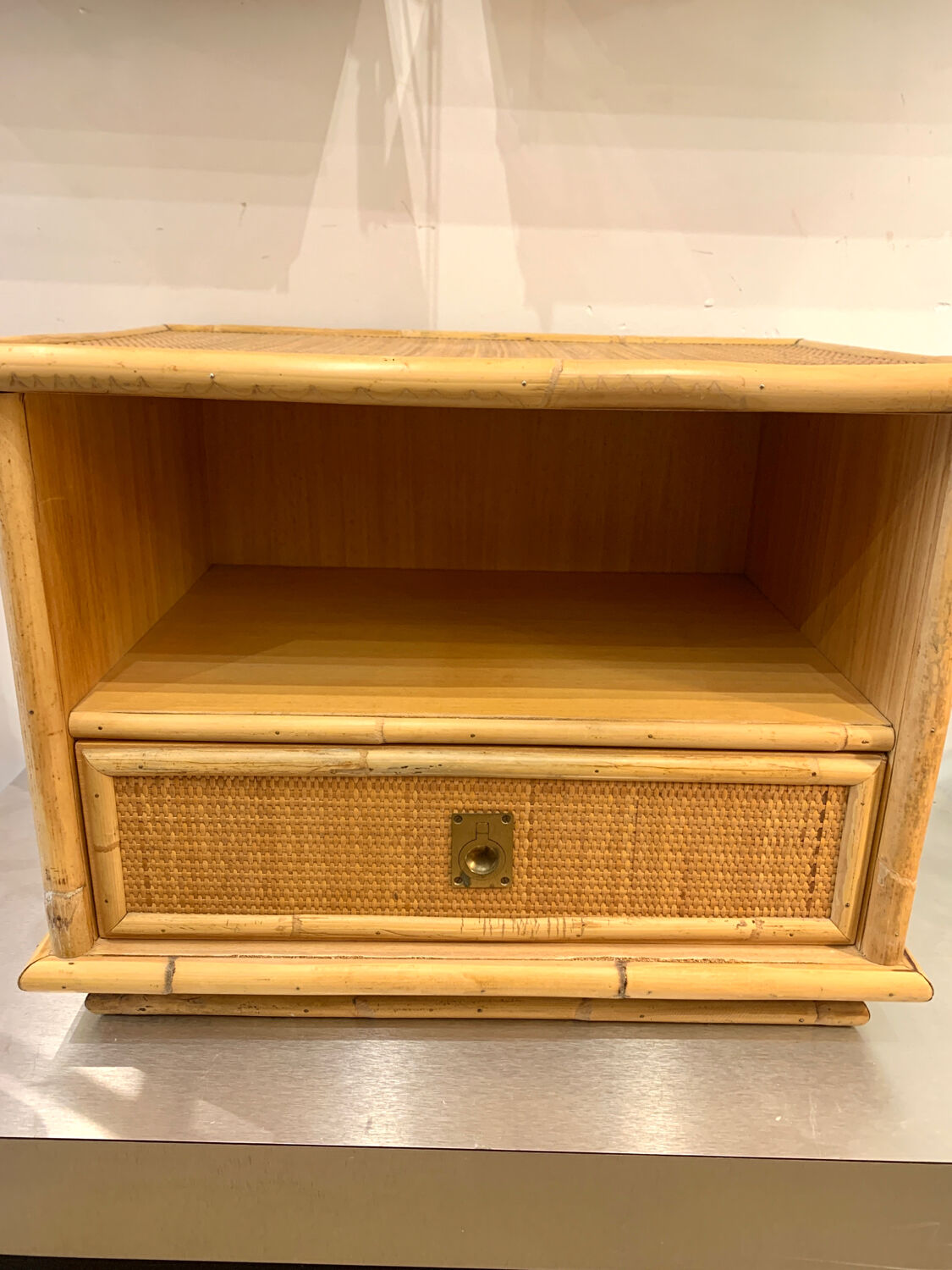 Vintage rattan bedside Dal Vera