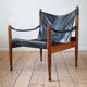 Safari armchair in Rosewood by Erik Wortz for Niels Eilersen.