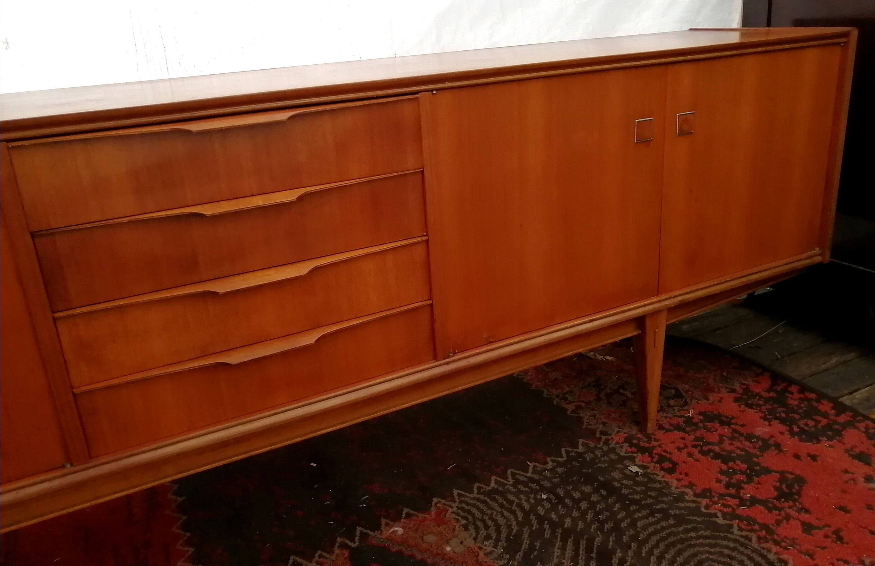 Scandinavian vintage teak sideboard, 60s