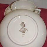 Digoin Sarreguemines cups and saucers