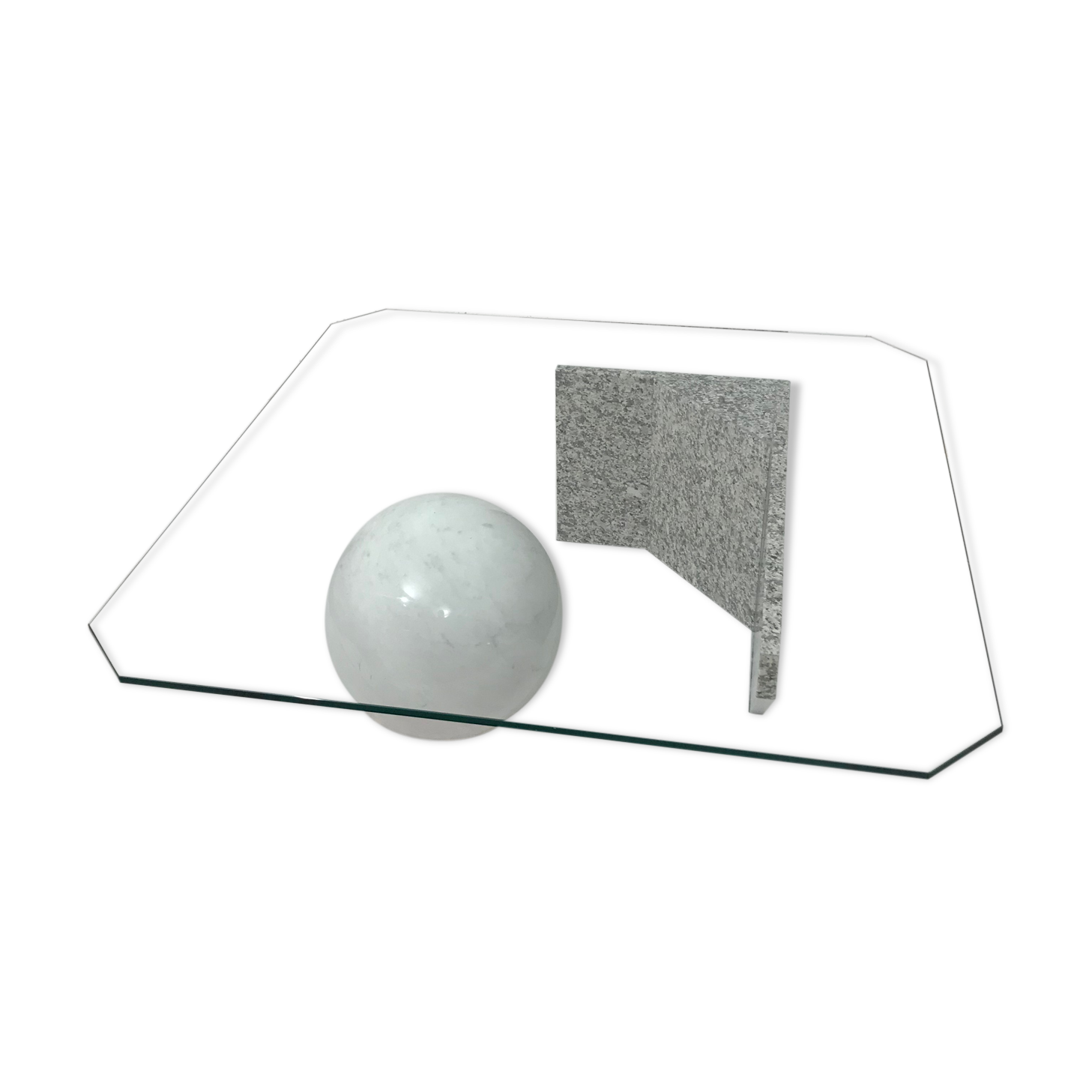 Massimo Vignelli marble coffee table, 1980