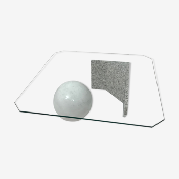 Massimo Vignelli marble coffee table, 1980