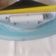 Vintage glass wall sconces "vetri murano 004" aquamarine - 1970s