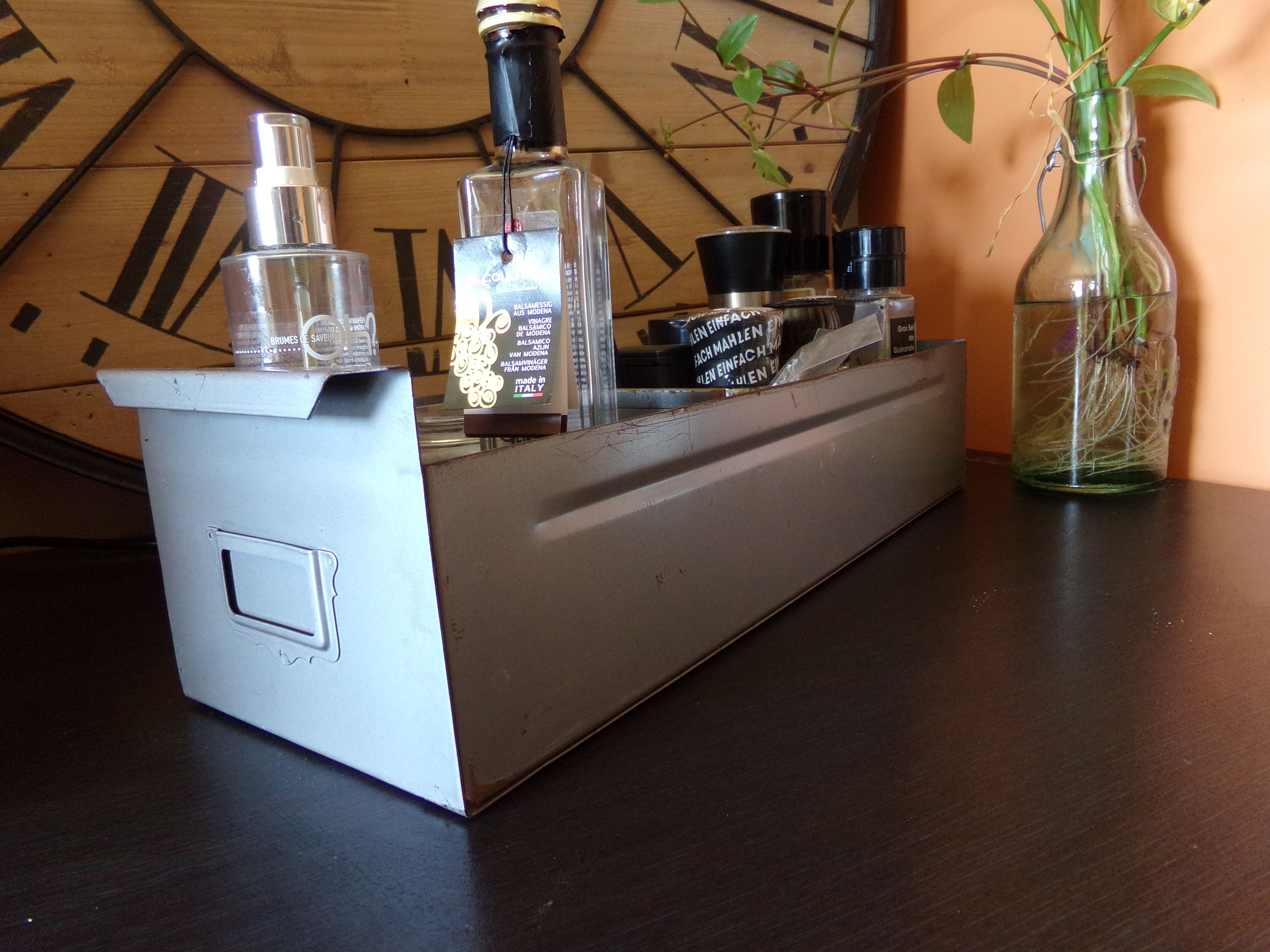 Industrial metal drawer