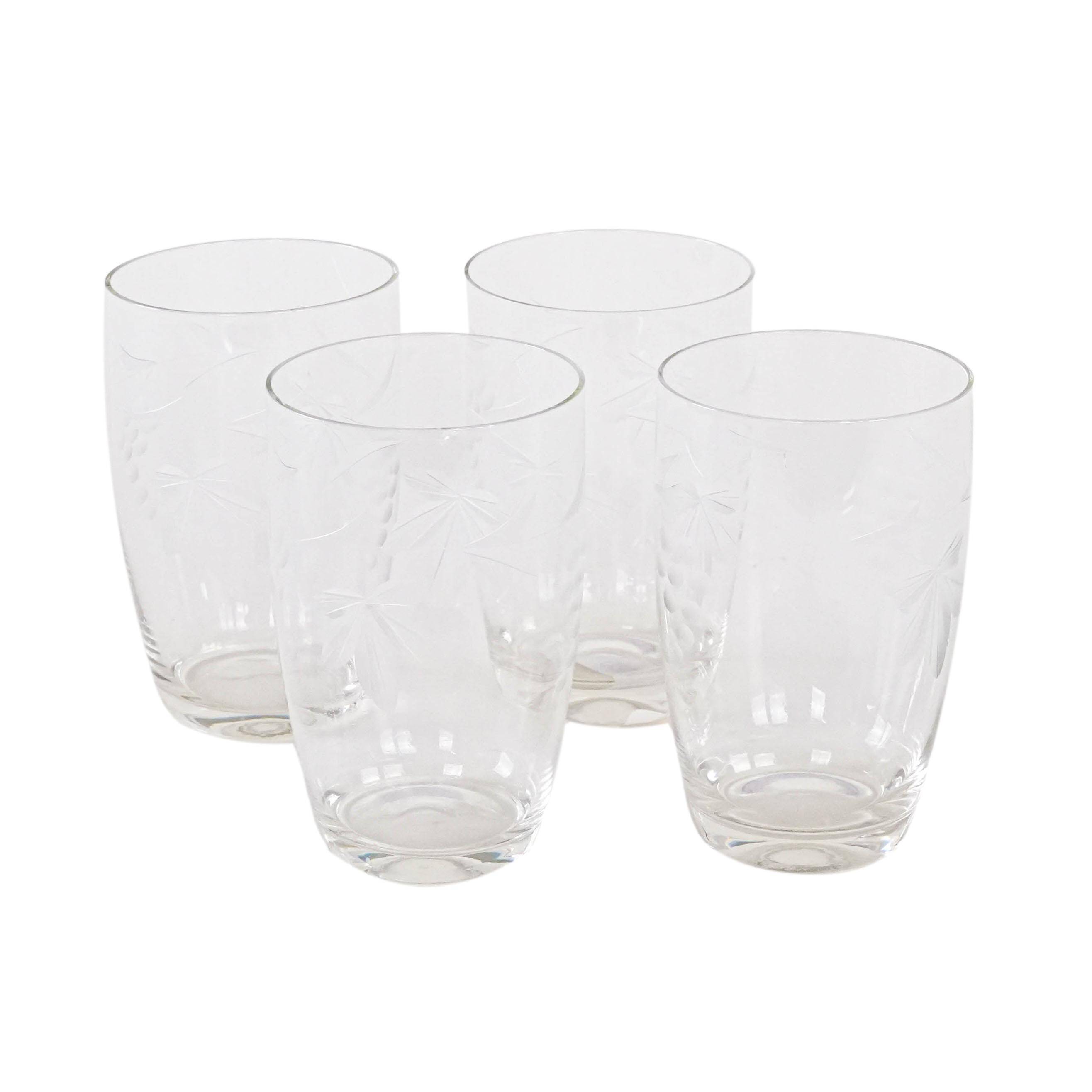 Set of four glasses, Danish design, 1970s, manufactured in Denmark