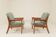 Pair of mint green armchairs from the 1970s.