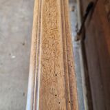 Low walnut headboard