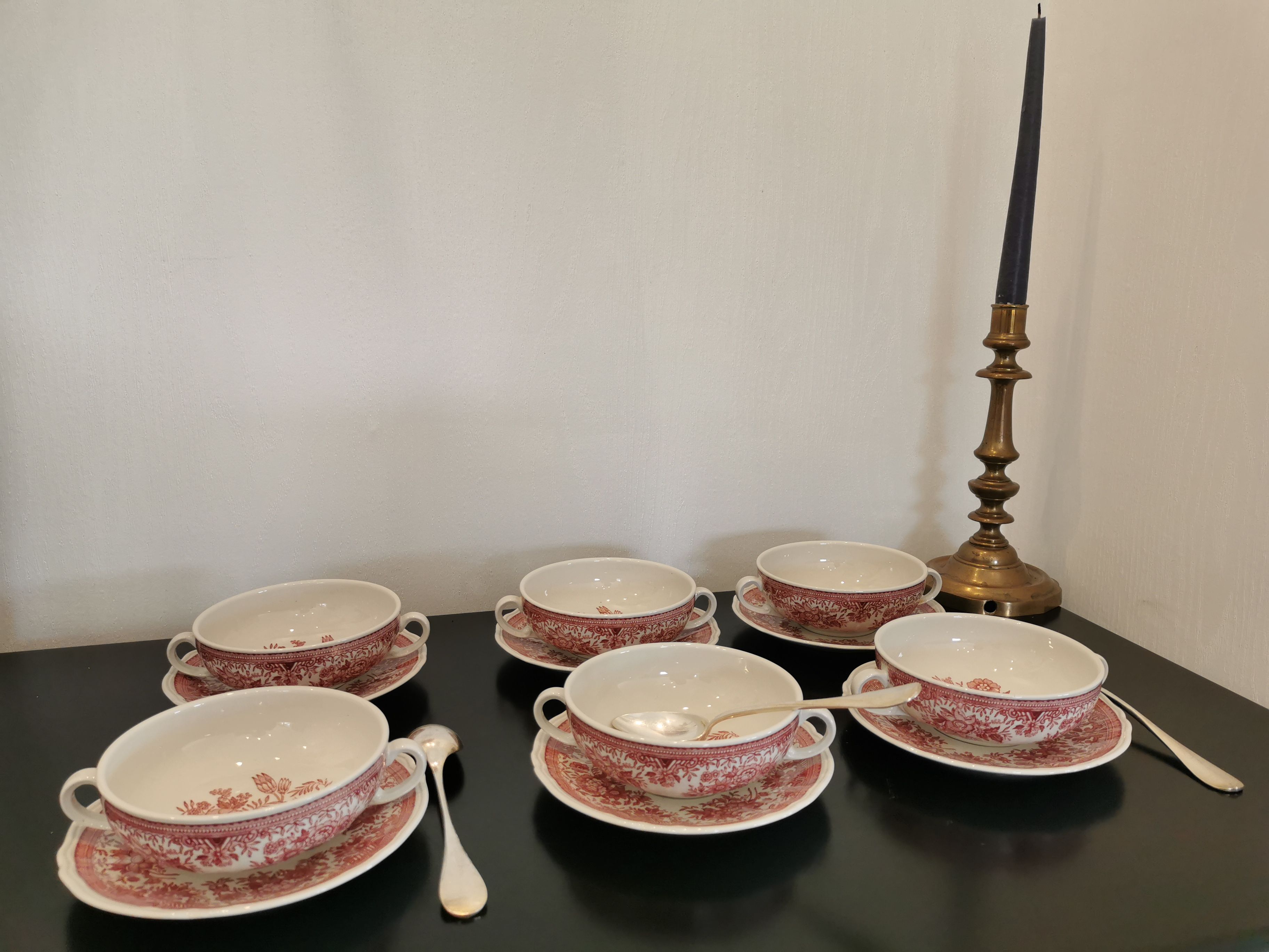 12 soup bowls and saucer service Villeroy&Boch Saar