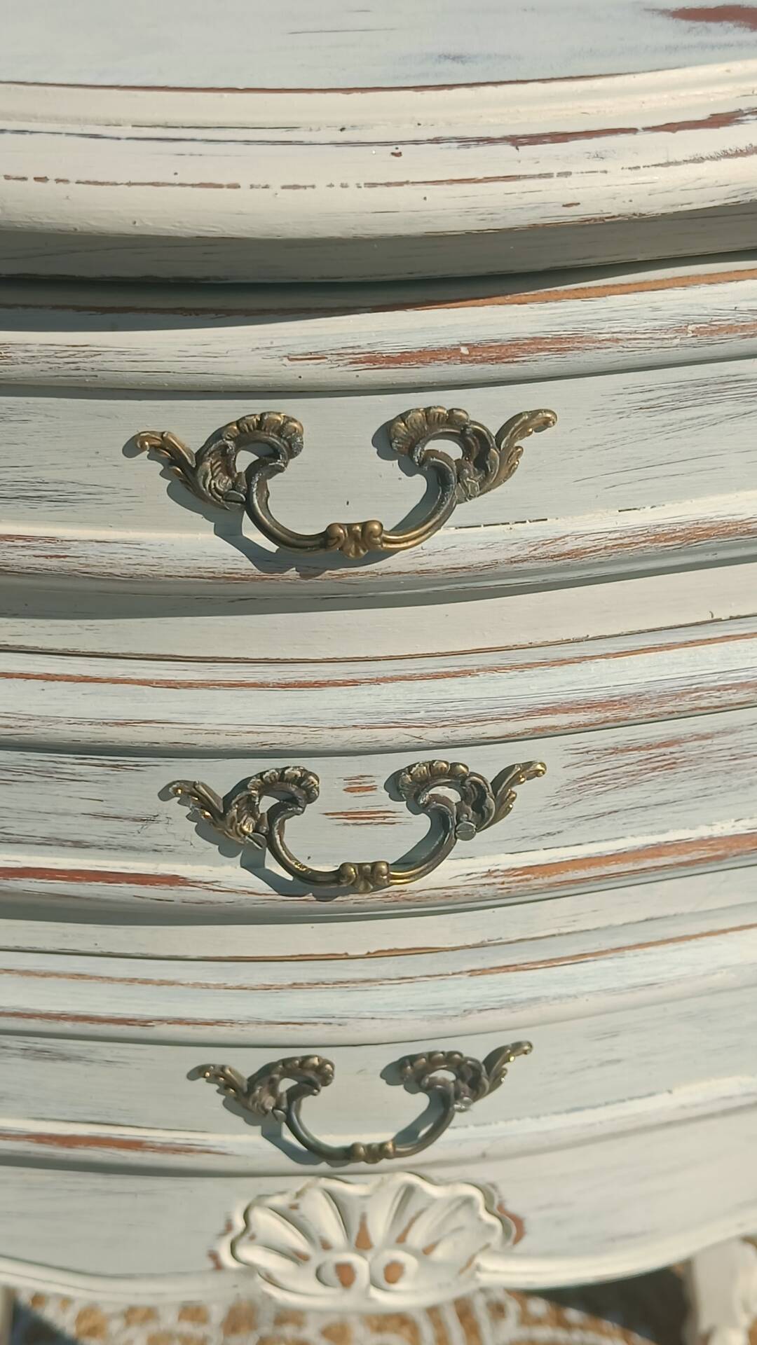 Louis XV bedside table with patina
