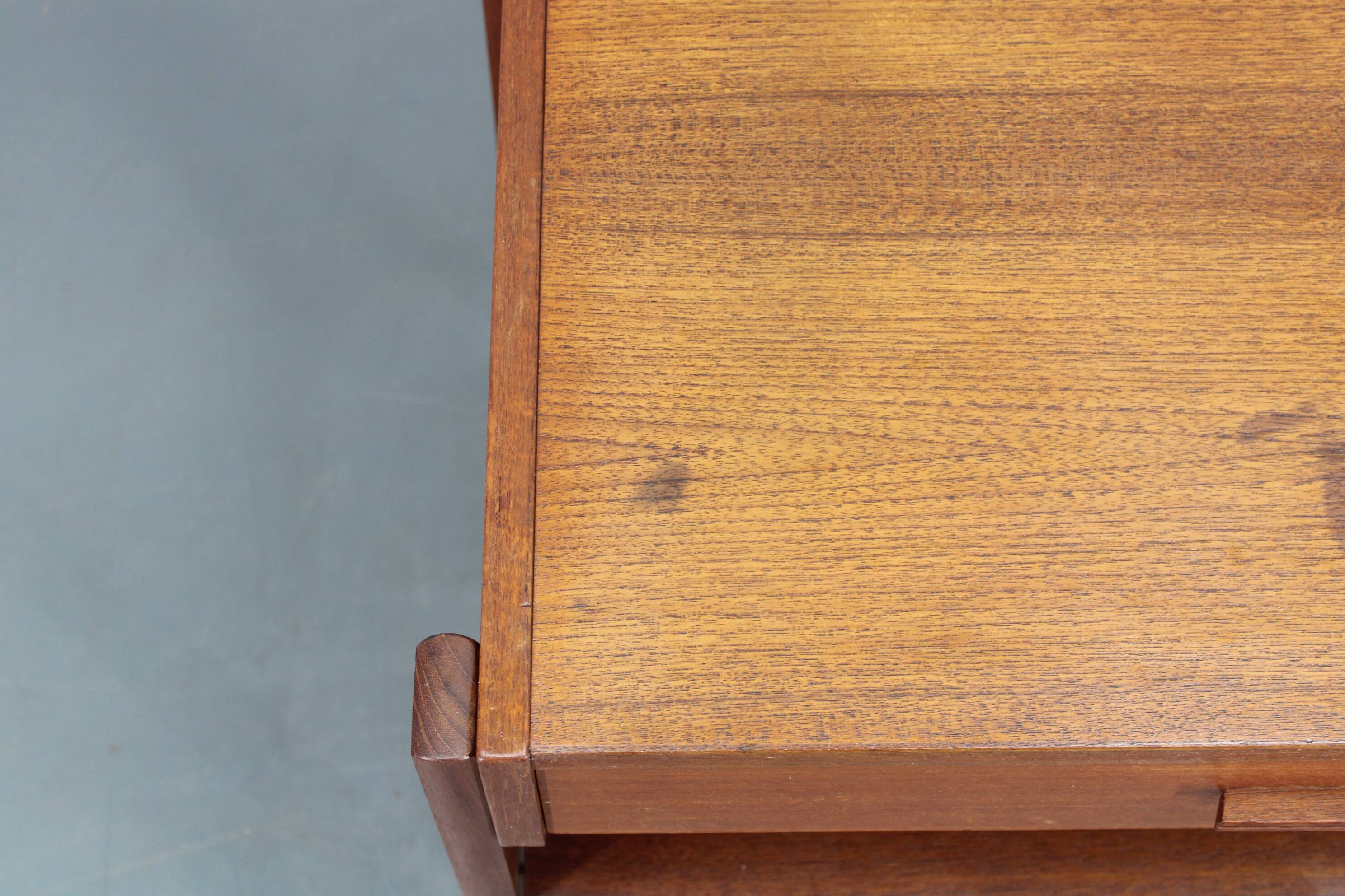 1960s Danish Teak Sewing Cart or Side Table