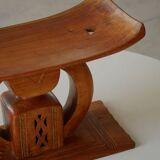 Ashanti stool from West Africa, carved from hardwood, 20th century.