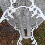 Ornate cast aluminum garden table