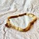 Vintage Gold Leaf Resin Wall Mirror