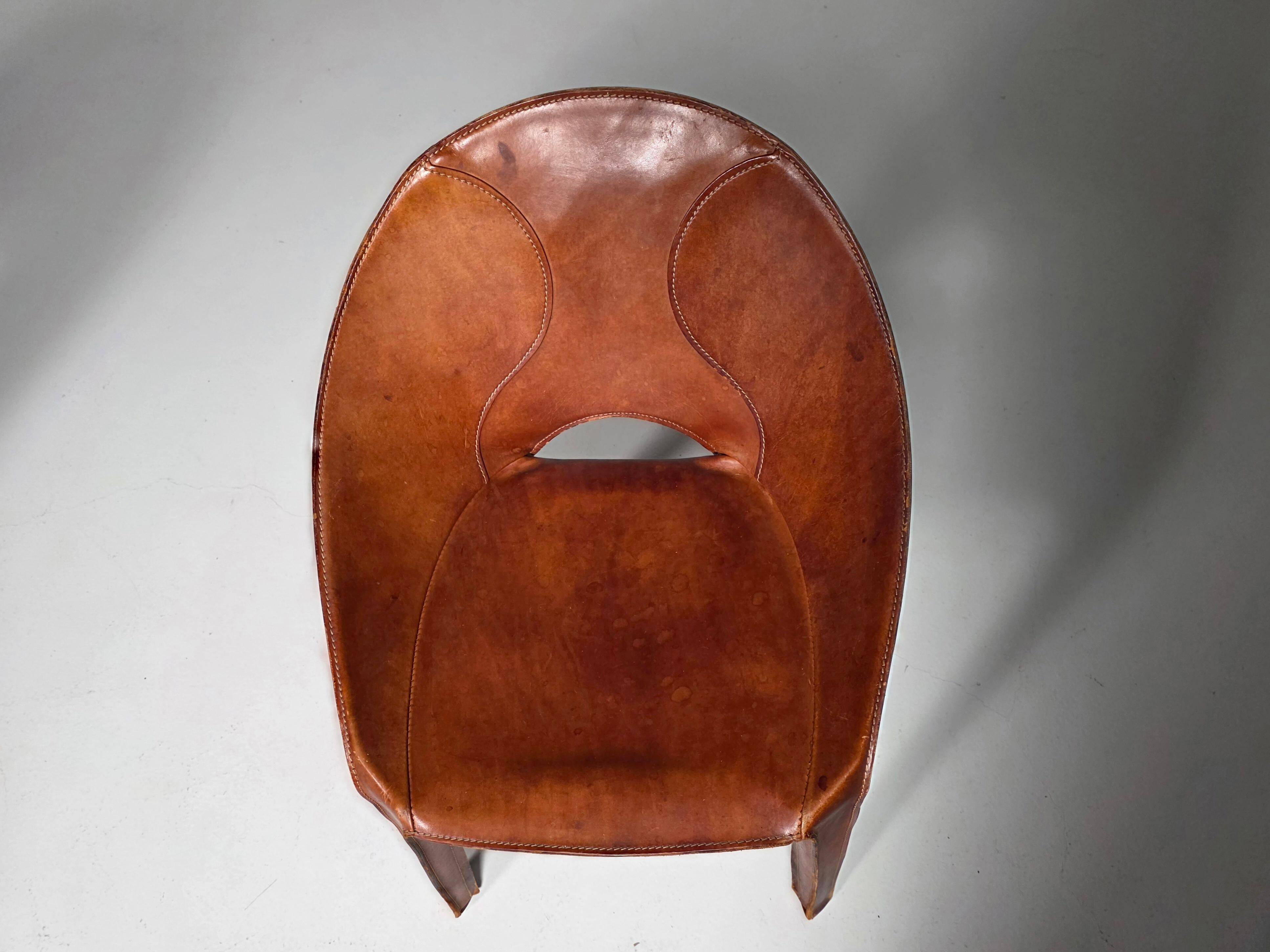 Set of four "Lira e Liuto" chairs by Mario Bellini for Cassina, Italy, 1980s.