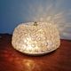 Large honeycomb glass and brass ceiling light, Glasshütte Limburg, 1970
