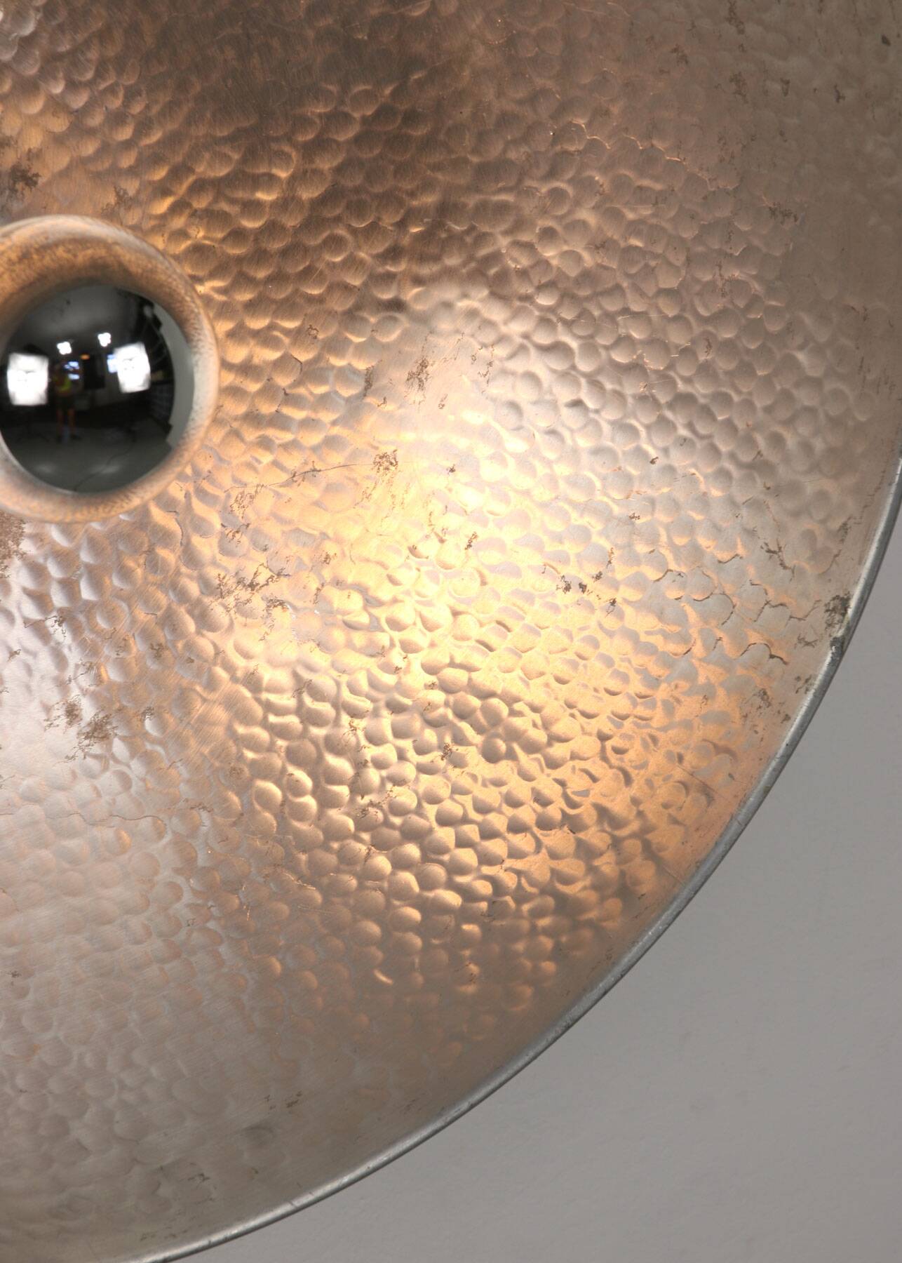 Large Vintage Aluminum Wall Lamp, 70s