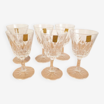 Set of 6 vintage VMC Reims aperitif glasses