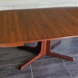 Table extensible vintage Baumann en teck, années 1970