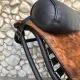 LC4 chaise longue in cowhide and black frame by Cassina, 1970–80