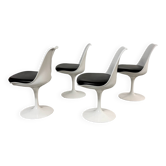 4 chaises pivotantes Eero Saarinen par Knoll