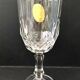 6 assorted crystal wine glasses