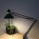 Lampe articulée Ledu type 2312 atelier architecte métal laqué vert -1970