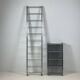 Modular metal shelving unit by Niels Gammelgaard, 1980s