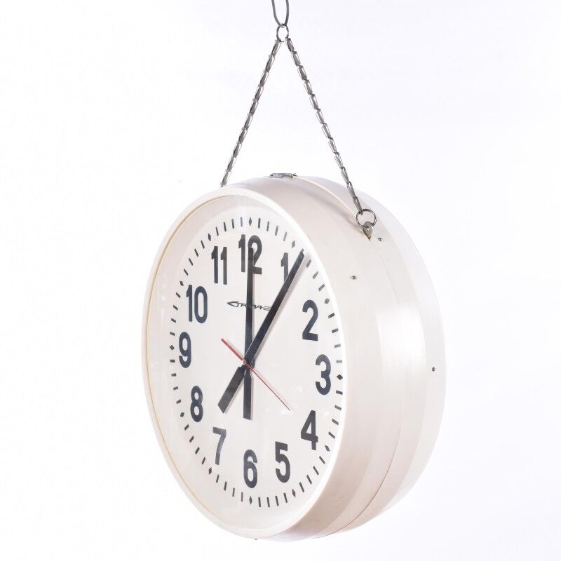 Double vintage station clock