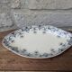 Ceramic dish with arabesque and flower decorations E. Bourgeois Terre de Fer