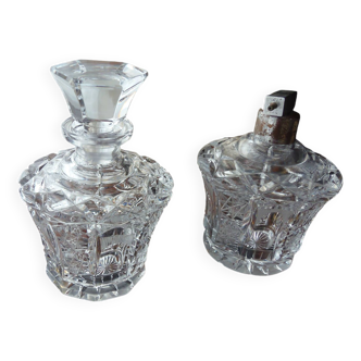 set of two BACCARAT toiletry bottles