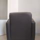 Vintage club armchair in dark brown leather – 1980s-1990s style