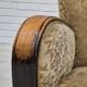 1950s, Danish vintage relax armchair, furniture velour, ash wood.