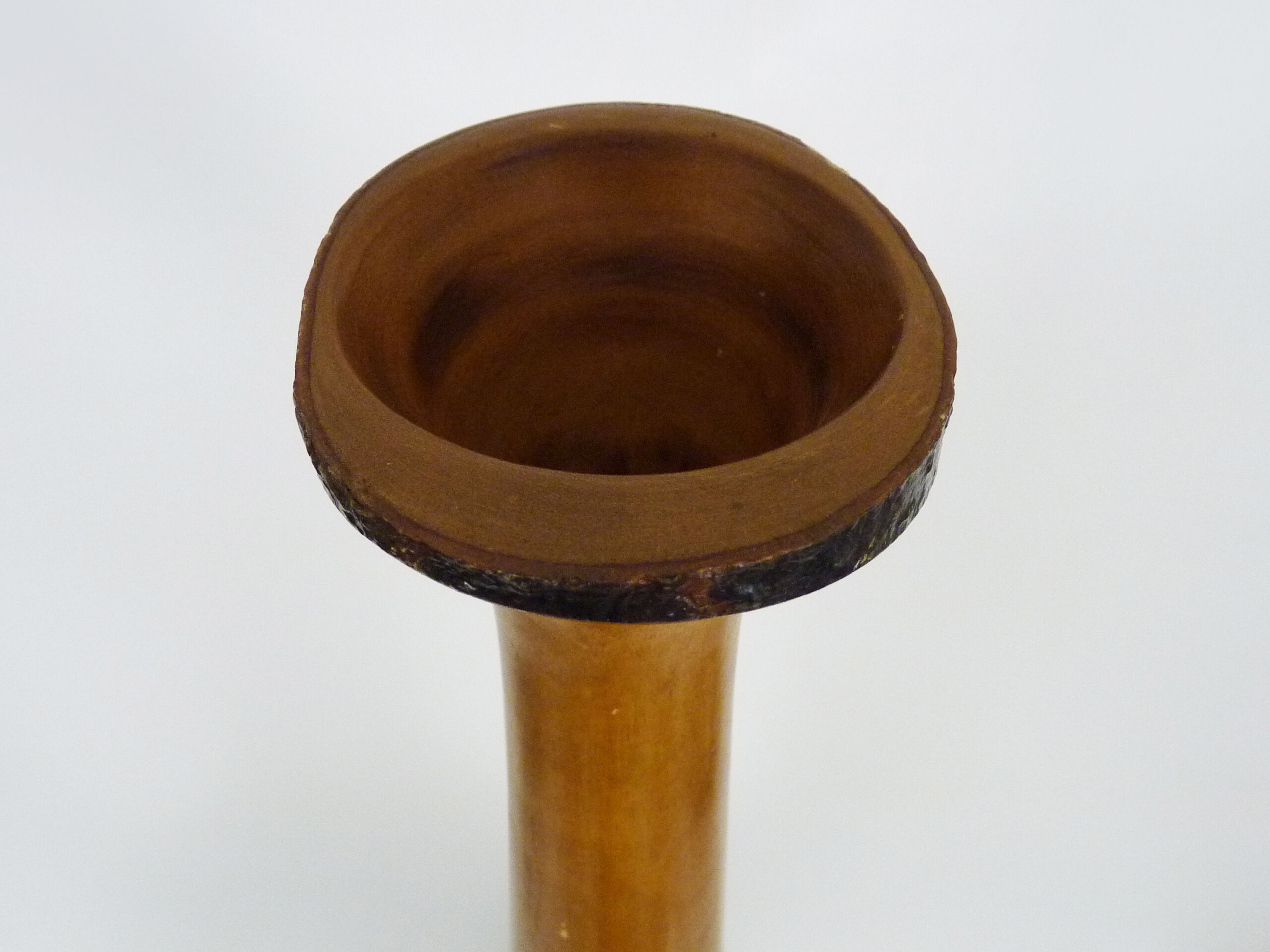 Jacaranda wood vase from the 80s