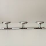 Vintage chrome wall coat rack