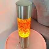 Lampe lave à paillettes années 70