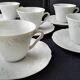 6 Tasses à café en porcelaine de Limoges