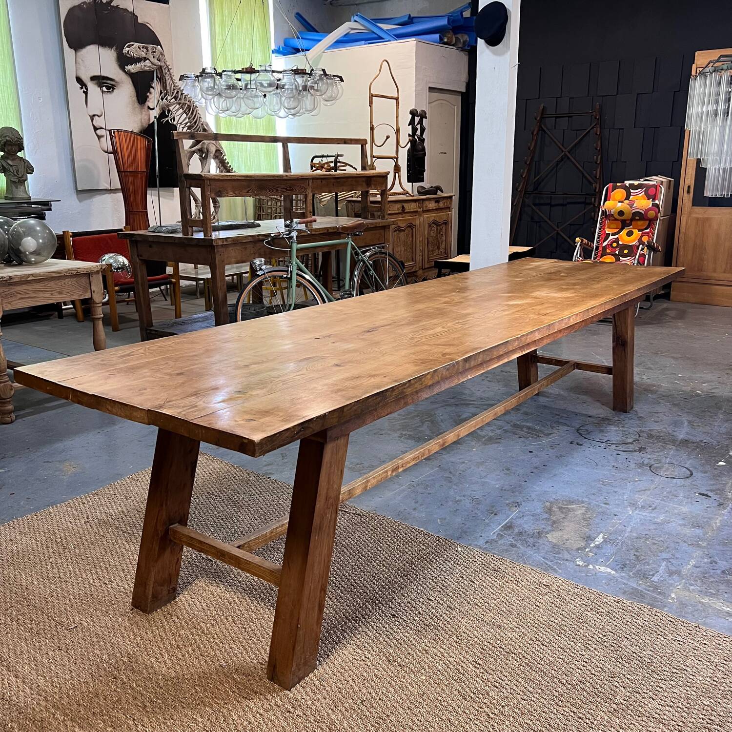Oak farmhouse table