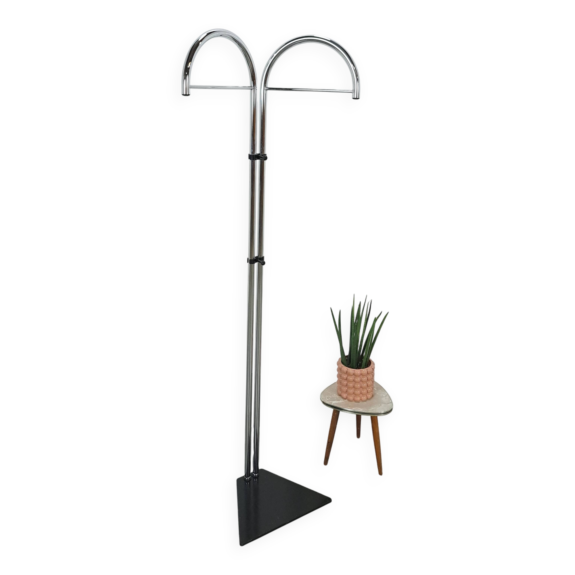 Vintage tall coat rack.