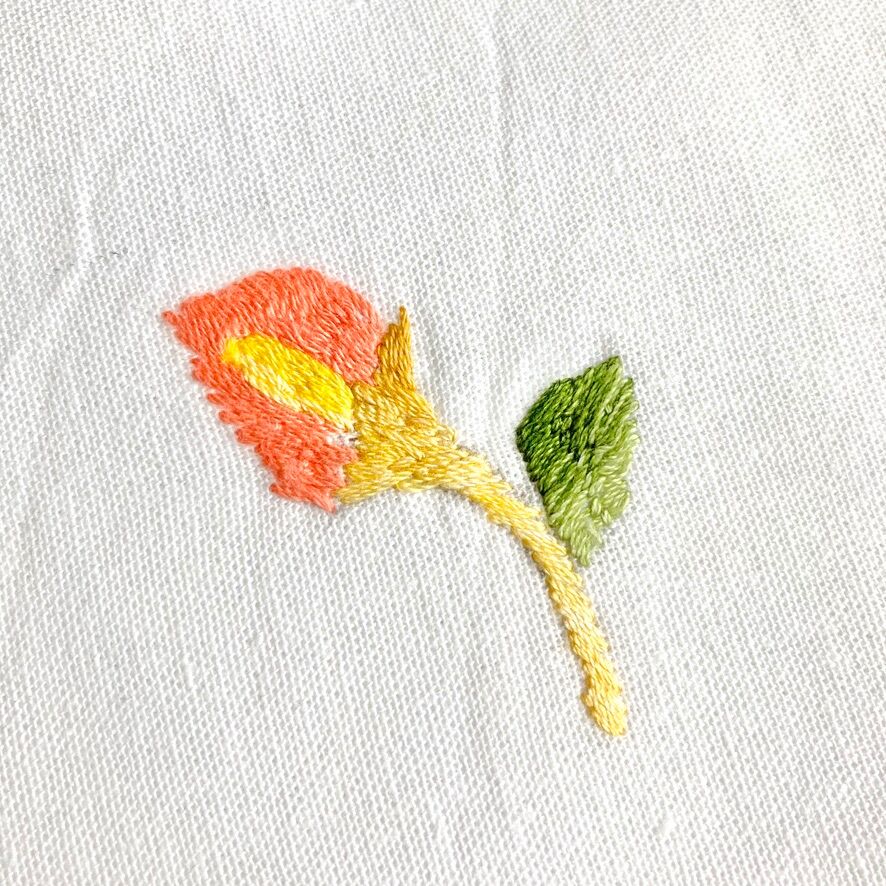 Vintage embroidered napkin