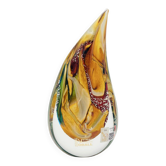 Vase sculpture murano gioia michele onesto oball or 24k sommerso 20cm