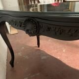Louis XV style desk in black wood Napoleon III, XIX century