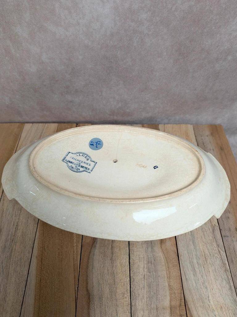 Sauceboat Terre de fer Sarreguemines Digoin model Alger