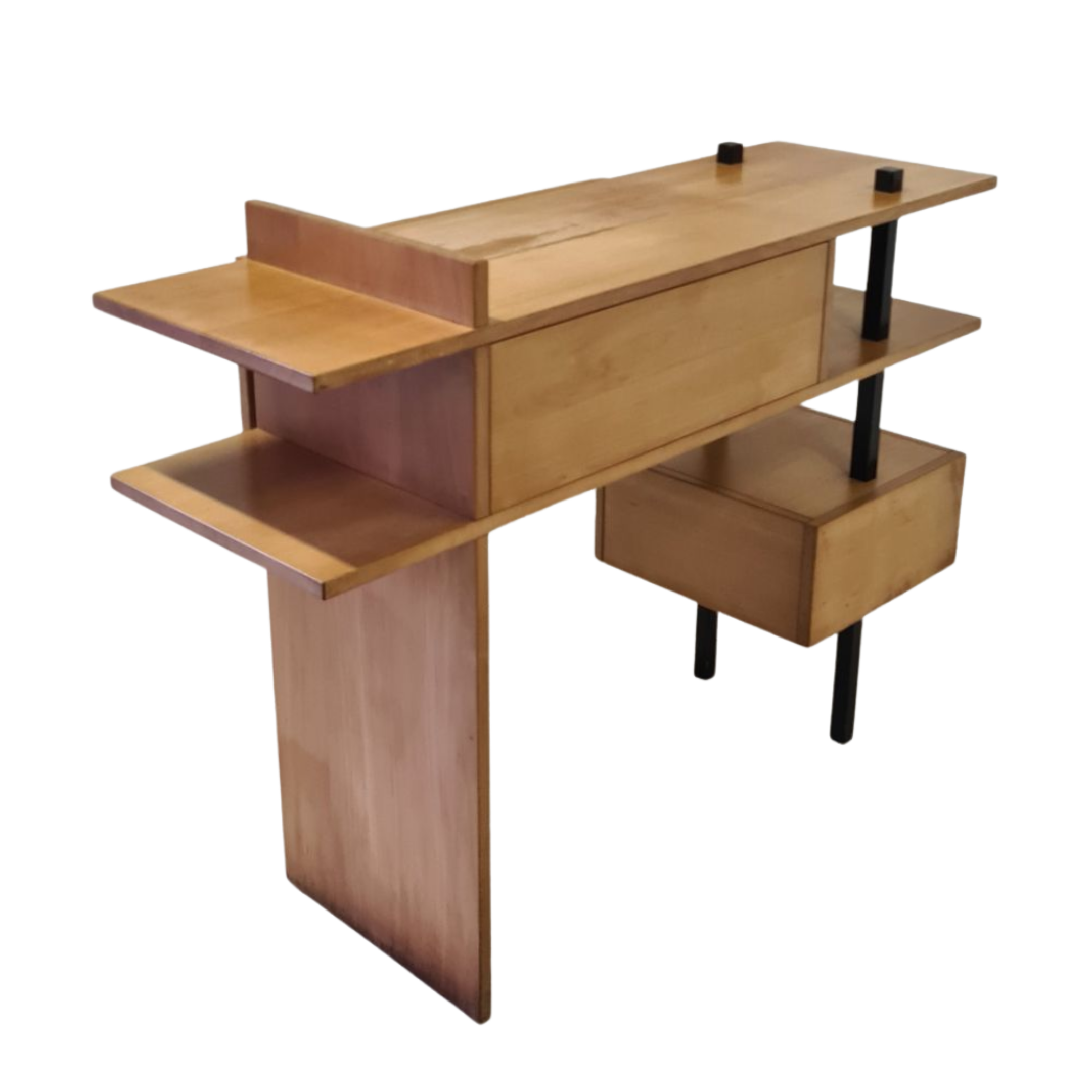 Modernist beech and Wenge sideboard, Netherlands 1980s